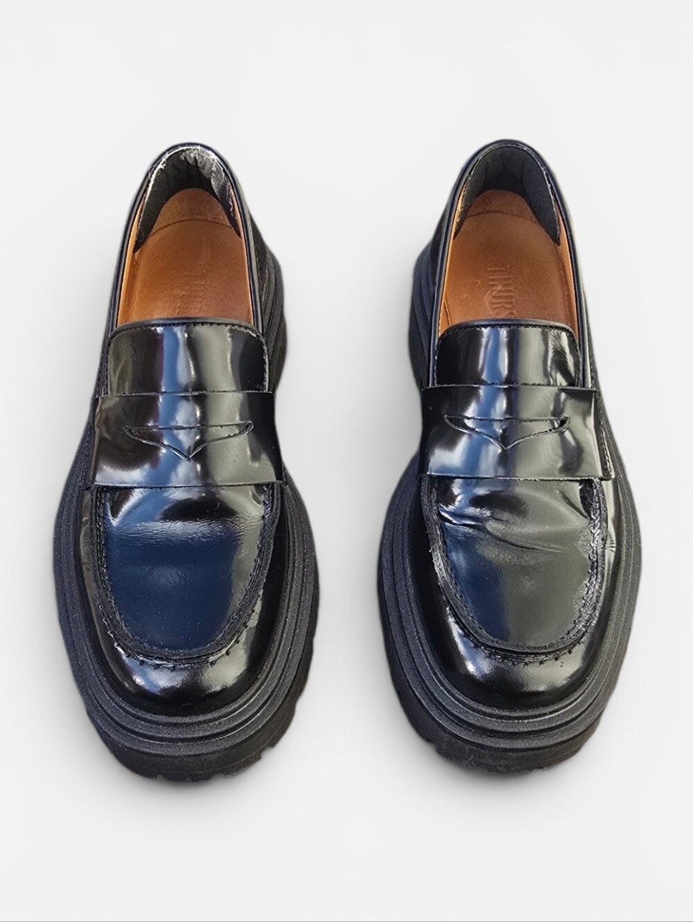 Thursday Boot Company Black Patent Loafer Flats